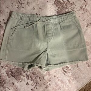 Women's Light Blue Drawstring Shorts